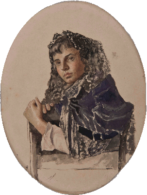 Young Woman with Mantilla